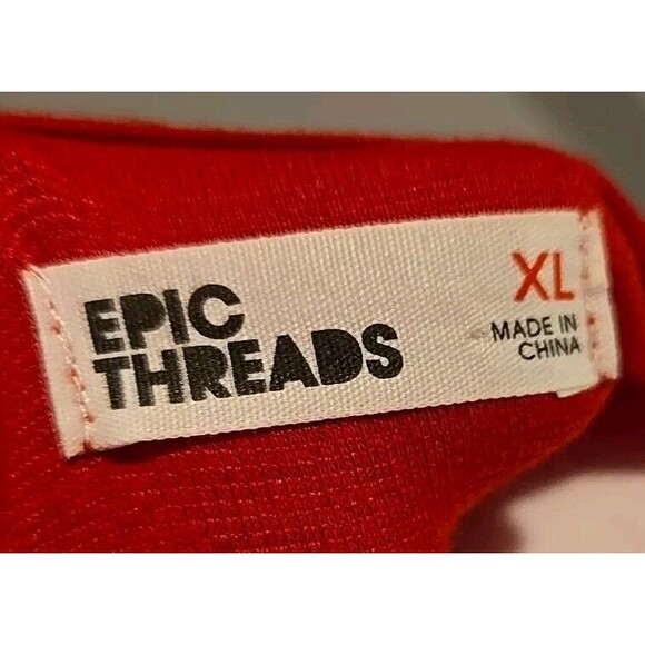 Epic Threads Girls Dress Red W/Gold Sparkling Stars Size Large - Picture 4 of 4